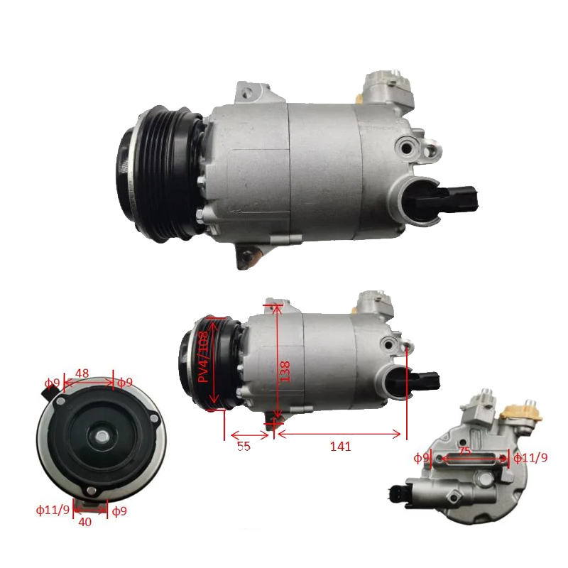 Air Conditioning Compressor For Ford Fiorino 1.3 2009- OE: CV61-19D629-AE  CV61-19D629-AC